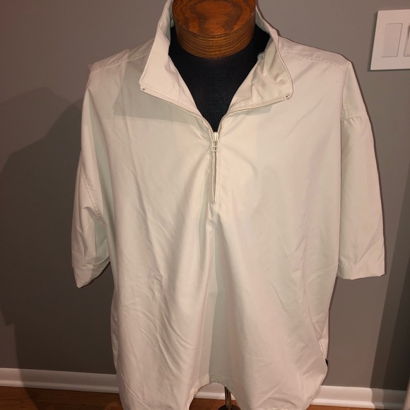 Other - Wedge nylon tan golf shirt, windbreaker